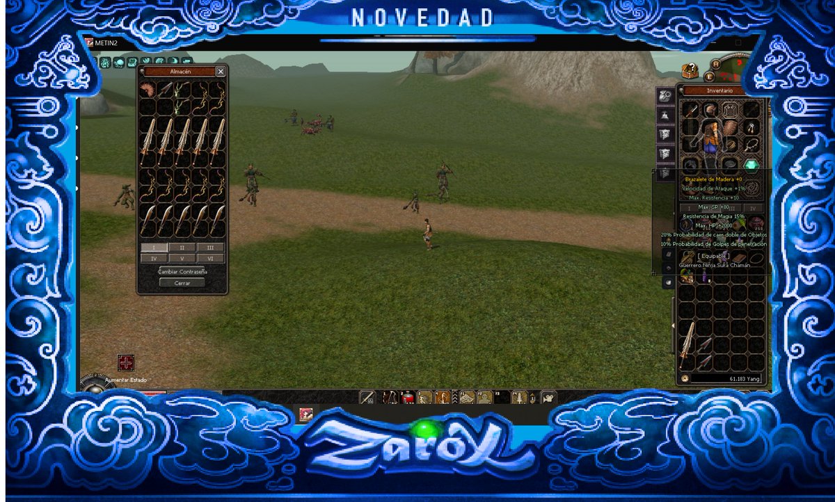 Memorias de Zarox  
Hola gente linda de Zarox siguiendo con el evento para dar un paseo por el pasado del Servidor Zarox.  
Nuestro Usuario leprechita nos presenta la beta de Zarox del 3-11-2021 <3