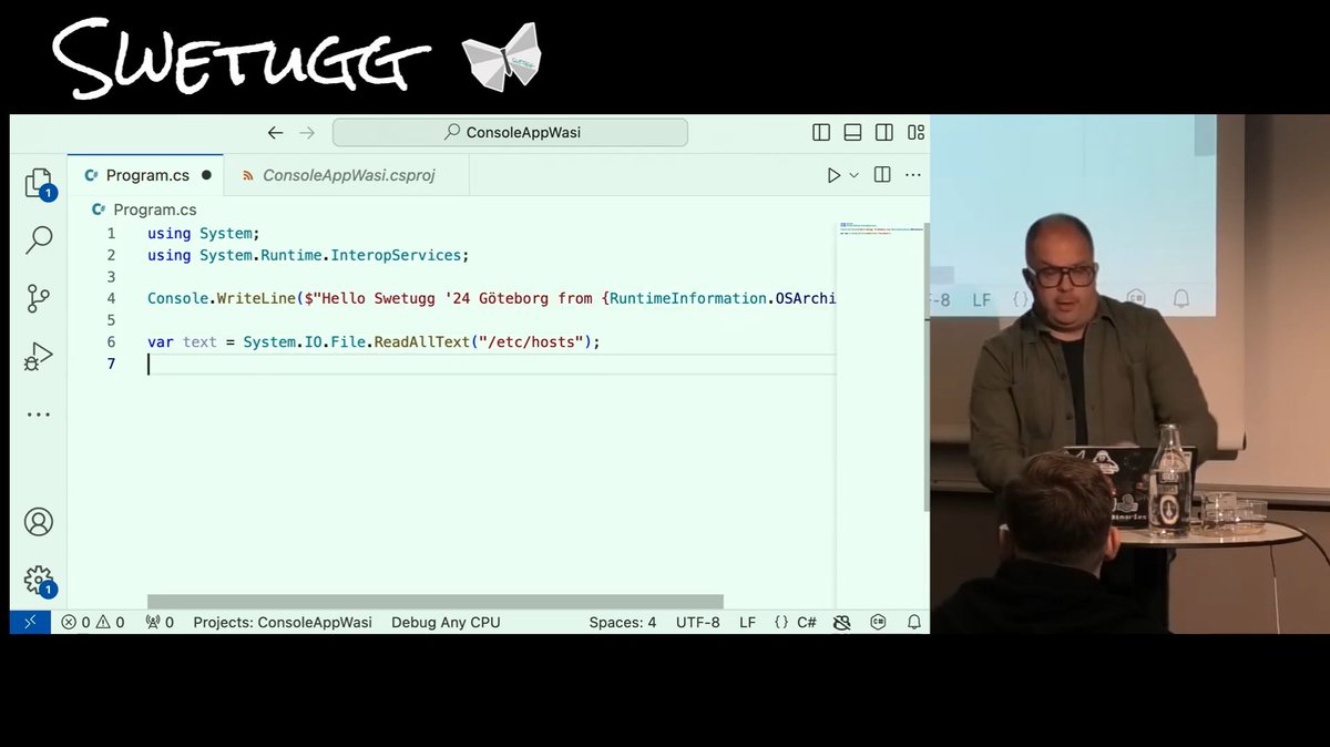 Another session from Swetugg 2024, this time it's Niels Tanis talk "Using WebAssembly to Run, Extend, and Secure Your .NET Application".
youtube.com/watch?v=mINJd5…

#Swetugg2025 #dotNET #WebAssembly #WASM #TechTalks