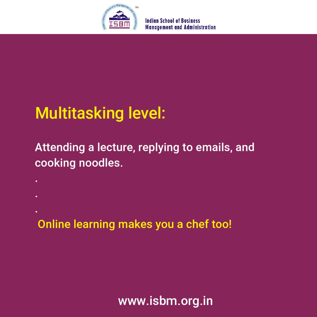 isbma's tweet image. Online learning isn&apos;t just about books; it&apos;s about life skills too! 😎👩‍🍳

#ISBM #MultitaskLikeAPro #OnlineLearning #LifeSkills #SmartLearning #EdTech #FutureReady #OnlineLearningLife #BalanceIsKey #LearningEverywhere