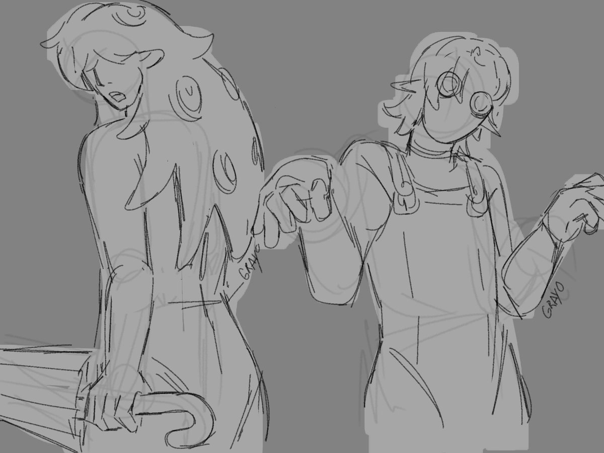 grayodoodles's tweet photo. Nezumi and Remi as side order characters<333 #Fortnite #Splatoon #remifortnite #nezumifortnite #sideordersplatoon https://t.co/YF0jYaAjb4