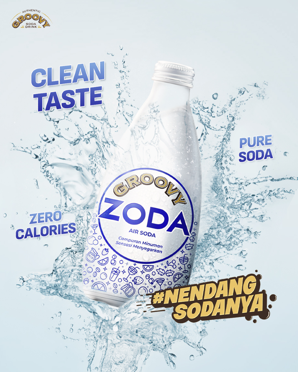 GroovyClassicID's tweet photo. Literally cuma air dan CO2, yang bikin rasanya se-clean itu &amp; sodanya se-pure itu!😍

Mau jadi mixer atau diminum langsung, Groovy Zoda #NendangSodanya! 😉 https://t.co/vr7uzgajHS