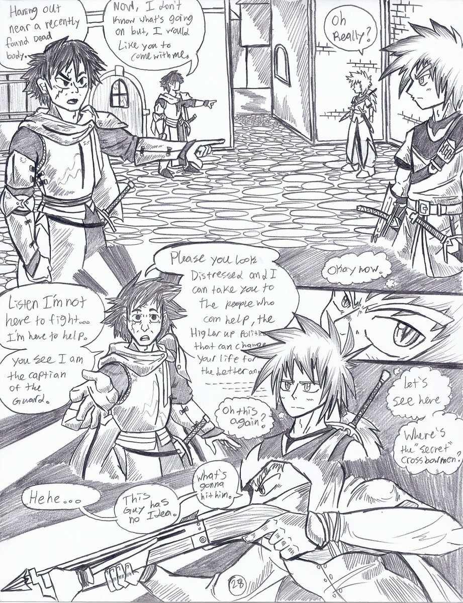 BurningSwordsm1's tweet photo. I don't like the bottom panel
Page 28! #magicircle #comics #manga #artmoots #artmoot #indiecomics #art #MAGIC #fantasy #cringe #anime #fight #Fights #Action #drama #powermoves #cool #ComicArt #PencilTest #anger #badwriting #Mystery #moveon #better #story #lore #MYSTERY #SwordsUp https://t.co/Ipf7zmgGs6
