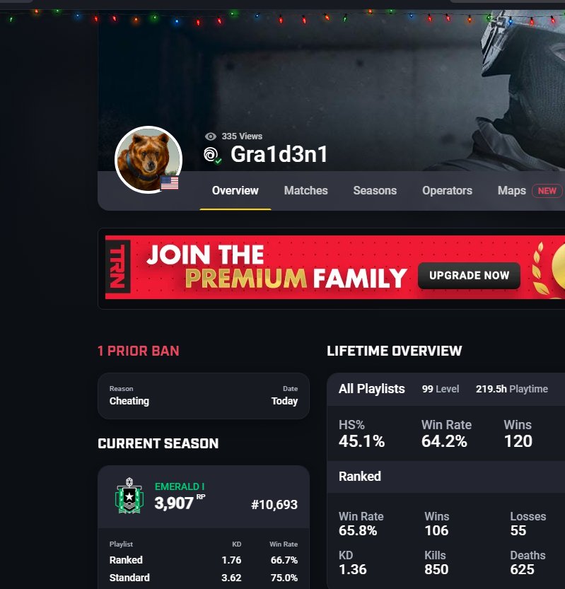 monkeybailss's tweet photo. There is no way you get banned for blatant cheating and hop on a new account selling cheats the same day, unfortunate but he got a bit smarter this time so all I have is match id @Ubisoft @UbisoftSupport 
Match ID: 28c2e98b-8ad9-49d1-950b-556bd4244df4 https://t.co/0d2hStBX8h