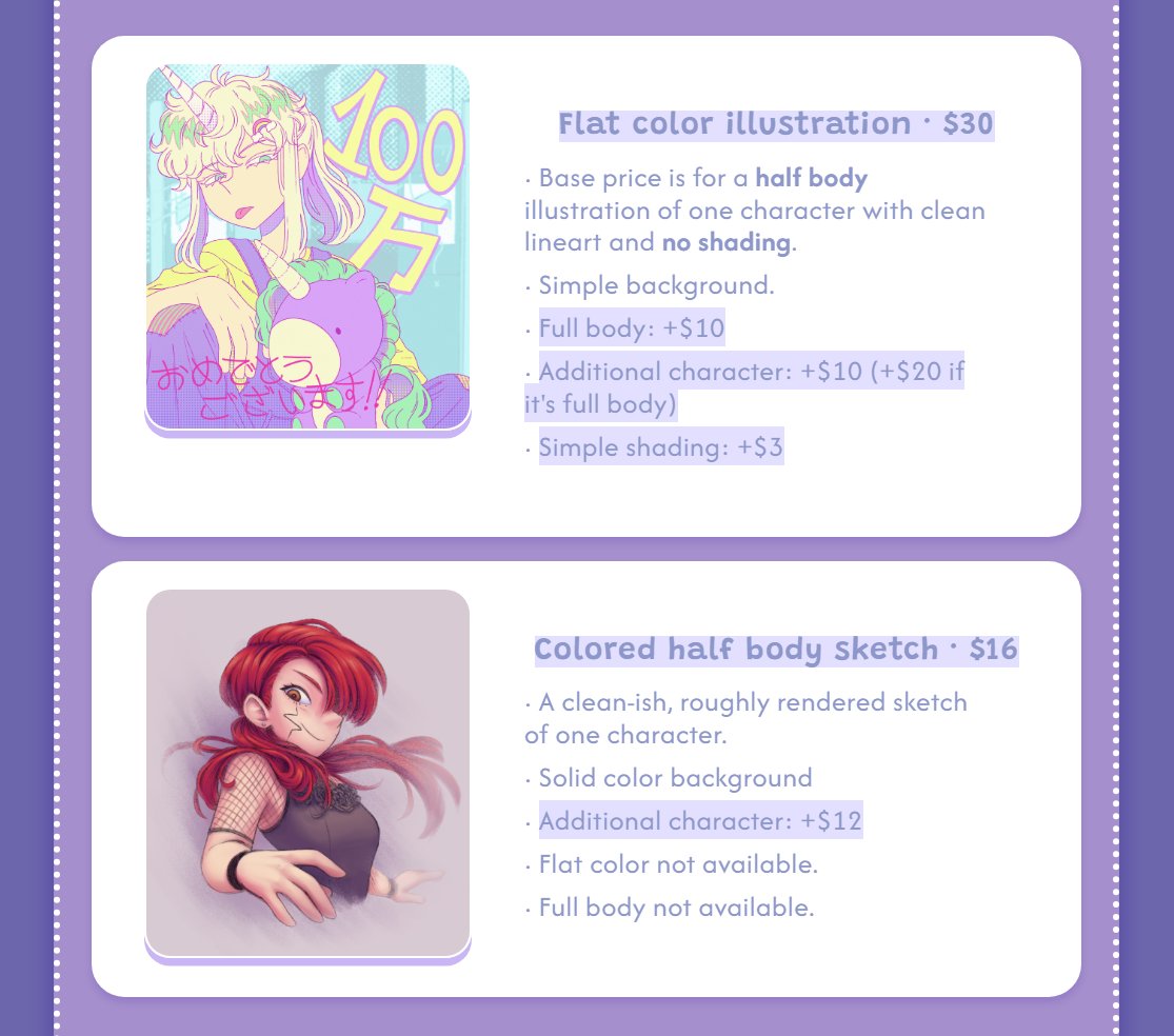 tiernomuffinart's tweet image. Cβ
mmissions are open!
This time I made a proper site with all the information you'll need πβ¬οΈ
I'm also offering proseka style drawings now, so be sure to check that out if you're interested!
