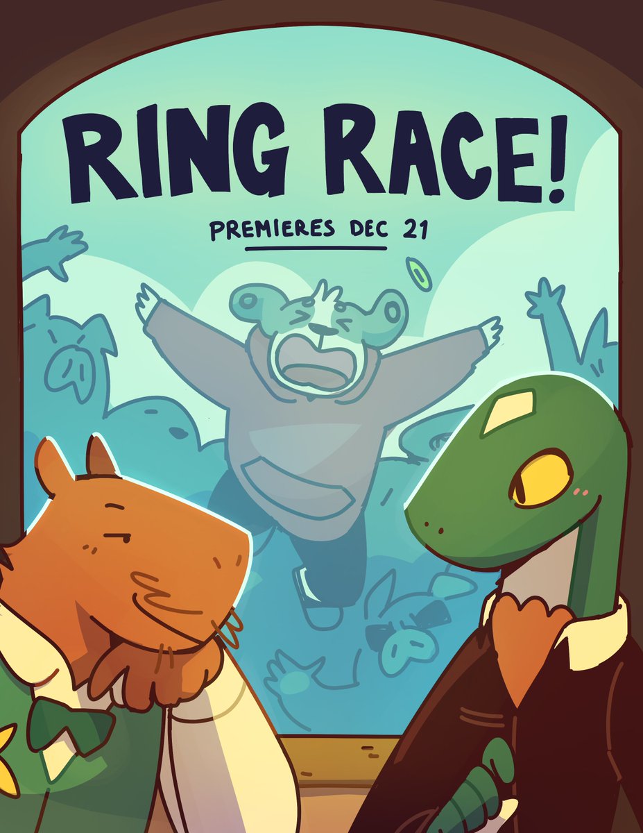 doginacafe's tweet image. hey all!! my student film, RING RACE! is going to be releasing on youtube this saturday!! hope you're all looking forward to it!! :D