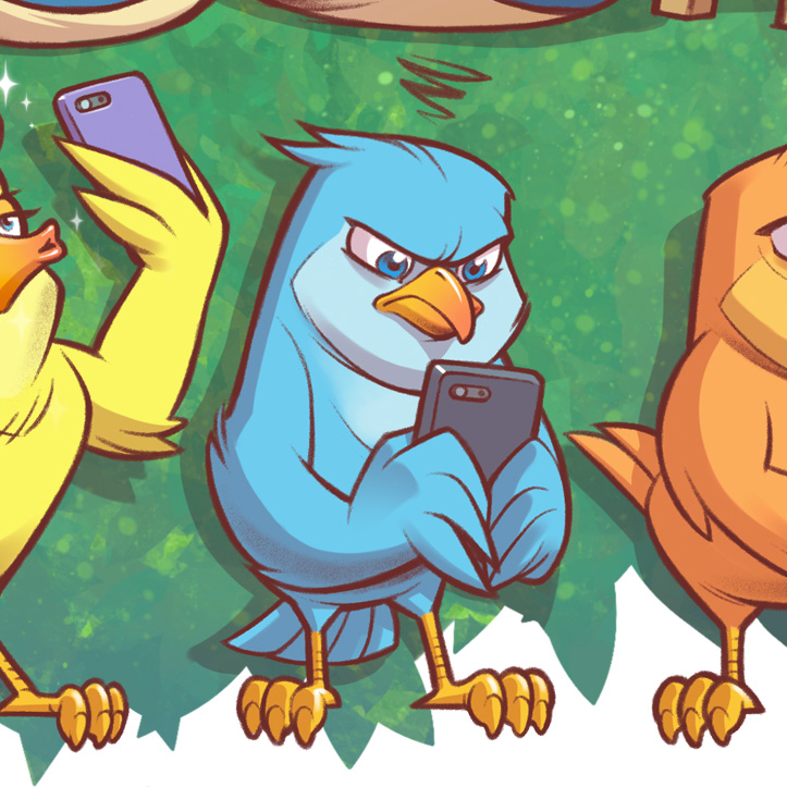I included the Twitter bird in my holiday card for this year.