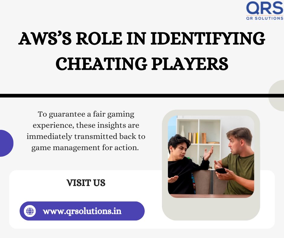 QRS_India's tweet image. AWS plays a crucial role in helping gaming companies identify and prevent cheating, ensuring a fair and enjoyable experience for all players. Visit now! surl.li/tcfsas #cheatplayeridentification #eventdrivenarchitecture #cheatingdetection #QRsolutions