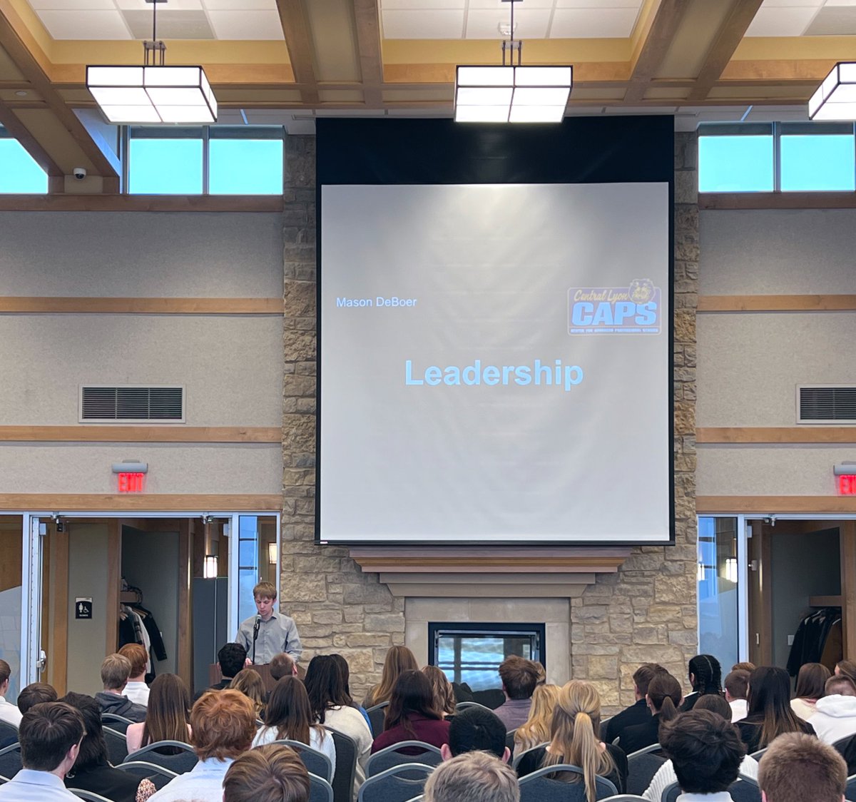 clcaps's tweet image. Wrapped up the semester with the Siouxland CAPS Innovation Showcase. Inspiring to hear the impact CAPS has in NW IA! Shoutout to our associate, Mason, for helping kick off the event with a great speech about leadership in CAPS.

Thank you @CrossroadsPavi1 for hosting our event!