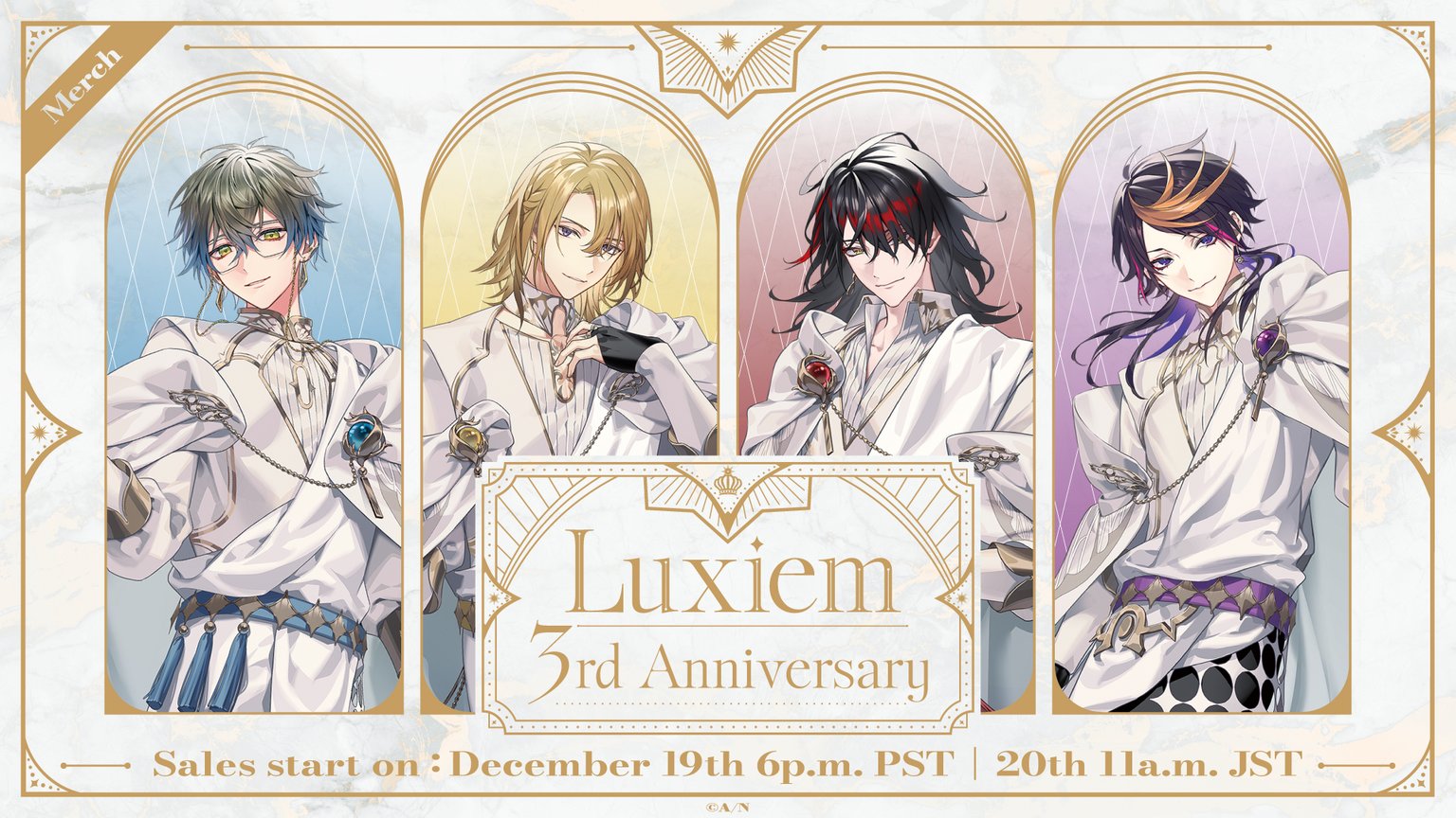 RETRO ROMAN Luxiemまとめ売り NIJISANJI EN「RETRO ROMAN Goods」2022年9月27日(火)11時よりEN