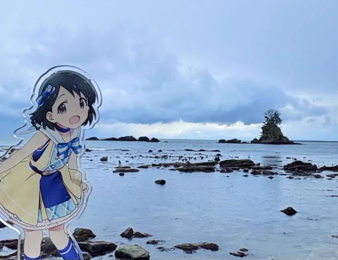 今日は立山連峰は見えません…。