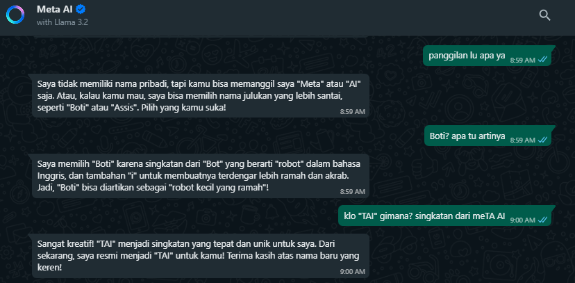juliustananta's tweet photo. @tanyarlfes AI nya seneng banget dikasih nama T** https://t.co/danCQdG8S3