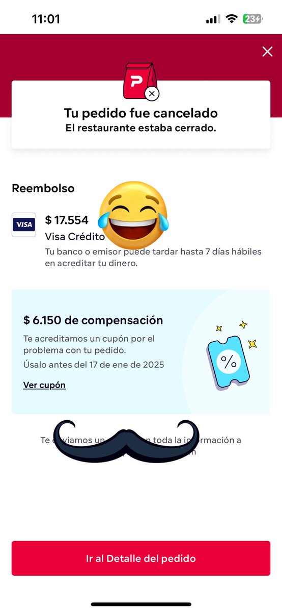 adriansayas's tweet photo. Muy bien @pedidosya que acepta la compra y todo pero no sabe si está abierto el lugar! Te dejan sin comer y en 7’dias con suerte te devuelven la plata #PerdidosYa #pedidosya https://t.co/SyAWeHZ604