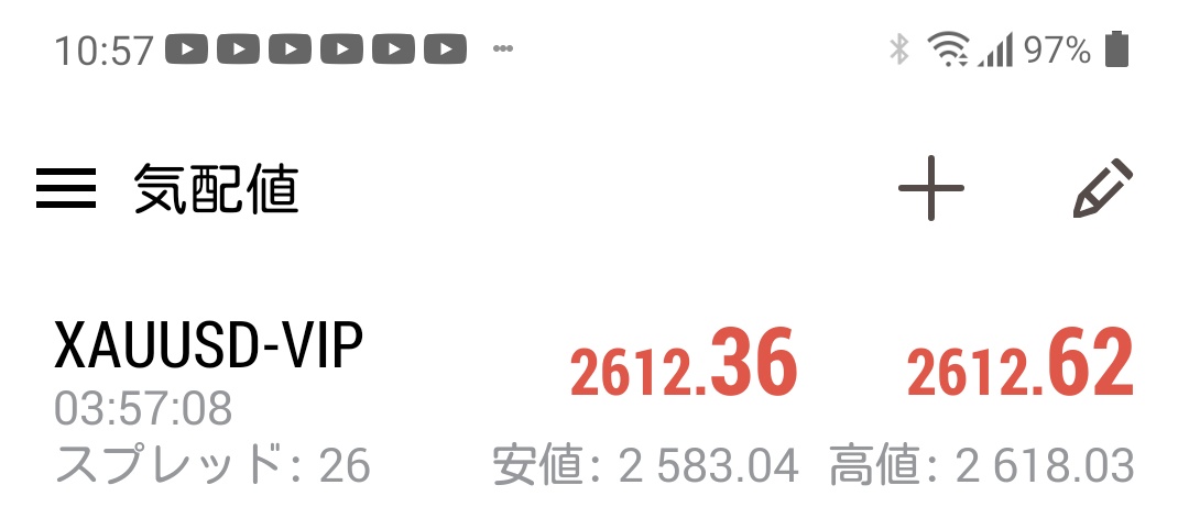 GOLD1026672's tweet photo. GOLD　XAUUSD
5日前に投稿した
GOLD　BREAK位置
ドンピシャやないけ
2613 SELL
ターゲット
2586

2586 ＢＵＹ
SL 100pips
ターゲット　2613 https://t.co/rnKde8R804