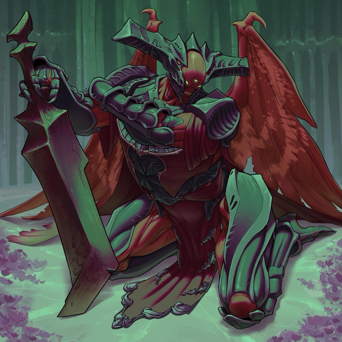 Devil whispering sweet nothings