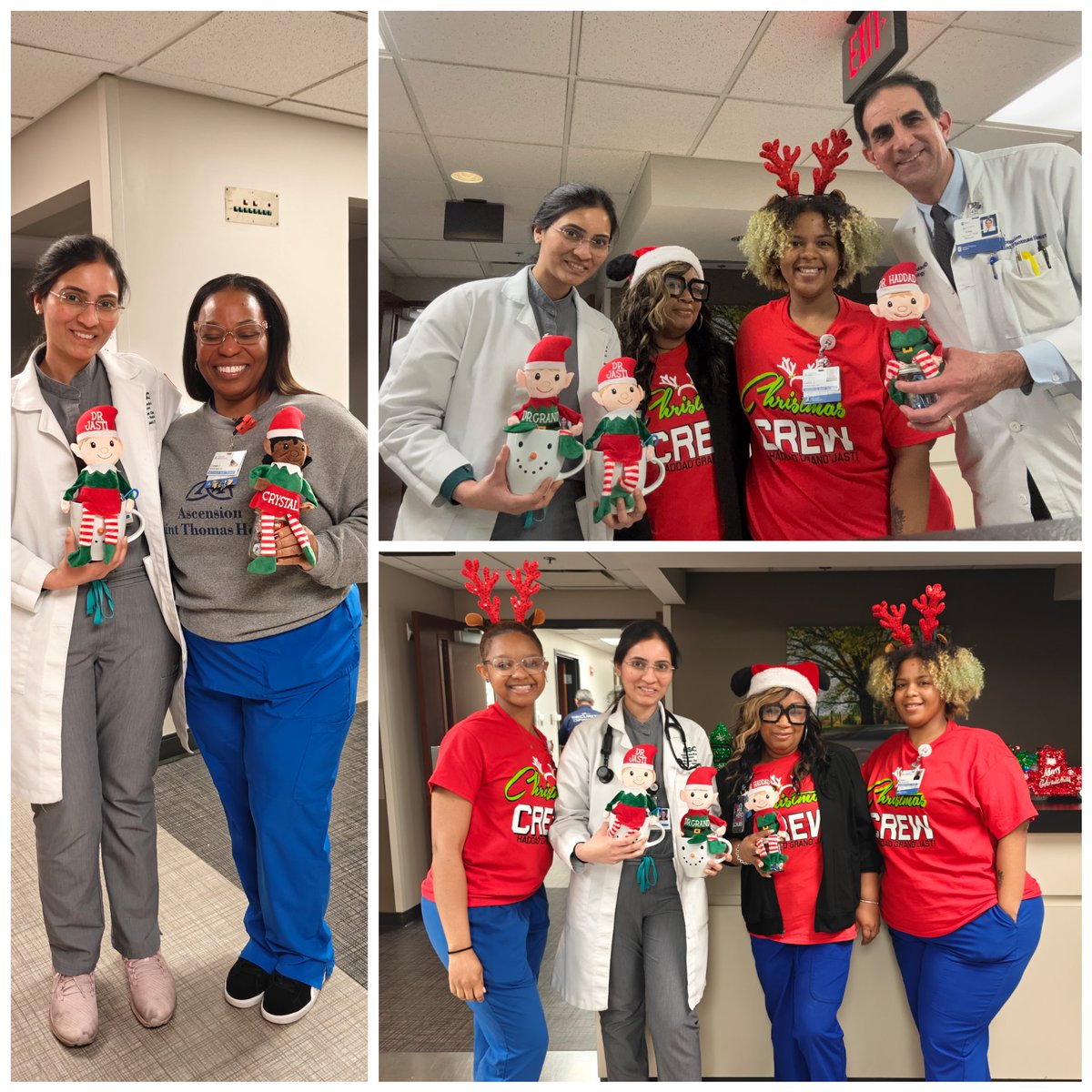 Manasa Jasti (@jastimanasa) on Twitter photo Our MA is the best! Look at all our handcrafted elves (made by our MA Candice) posing together in the pictures! And the amazing customized T-shirts "Christmas Crew - Haddad Grand Jasti". Bringing Christmas festivity to our clinic and patients! <a href="/evhaddad/">Elias Haddad</a> <a href="/cobygrand/">coby grand</a> <a href="/ascenstthomas/">Ascension Saint Thomas</a> Our MA is the best! Look at all our handcrafted elves (made by our MA Candice) posing together in the pictures! And the amazing customized T-shirts "Christmas Crew - Haddad Grand Jasti". Bringing Christmas festivity to our clinic and patients! <a href="/evhaddad/">Elias Haddad</a> <a href="/cobygrand/">coby grand</a> <a href="/ascenstthomas/">Ascension Saint Thomas</a>