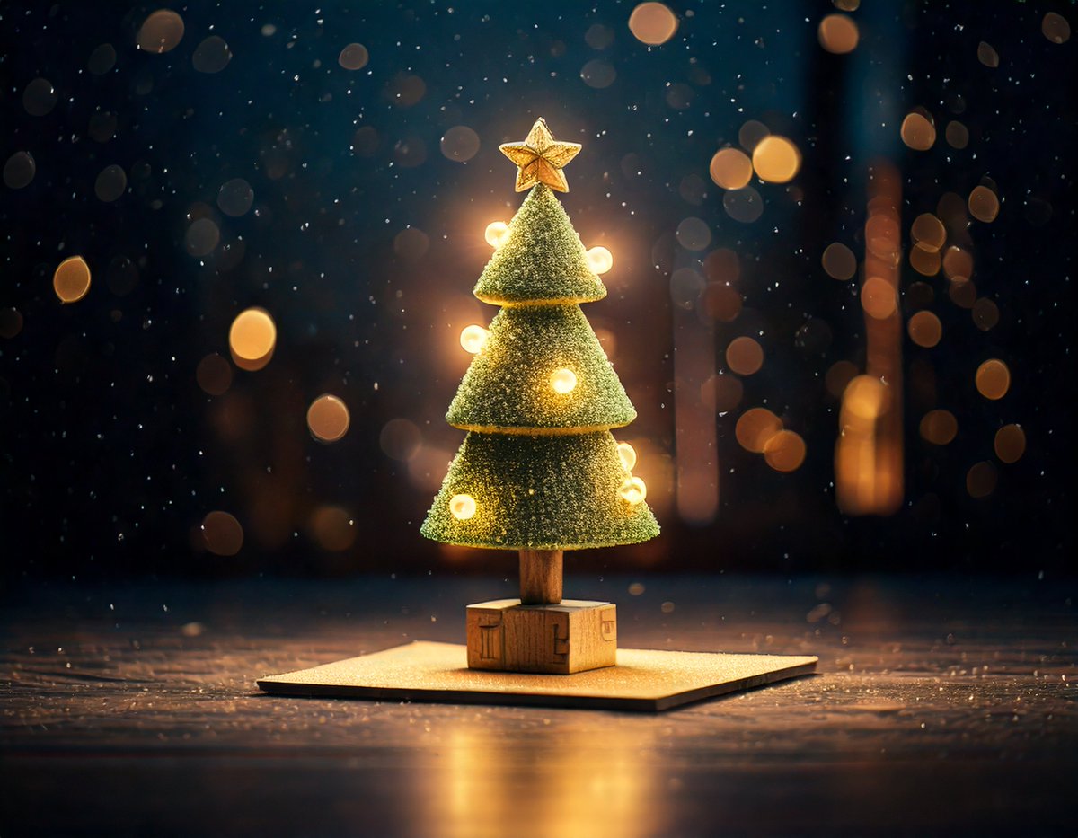 naoki_kitazawa's tweet image. 久しぶりの3Dモデリング #30日チャレンジ 7日目🎄
かわいいツリーをつくったので、イラスト調にしたり、参照画像にしてきれいに装飾してみた✨

[今日のメモ]
#ProjectNeo はSVGで書き出せるので、Illustratorで色変えとか簡単に編集できることがわかった！

#AdobeMAX
#PR
#クリスマスツリー
#Firefly…
