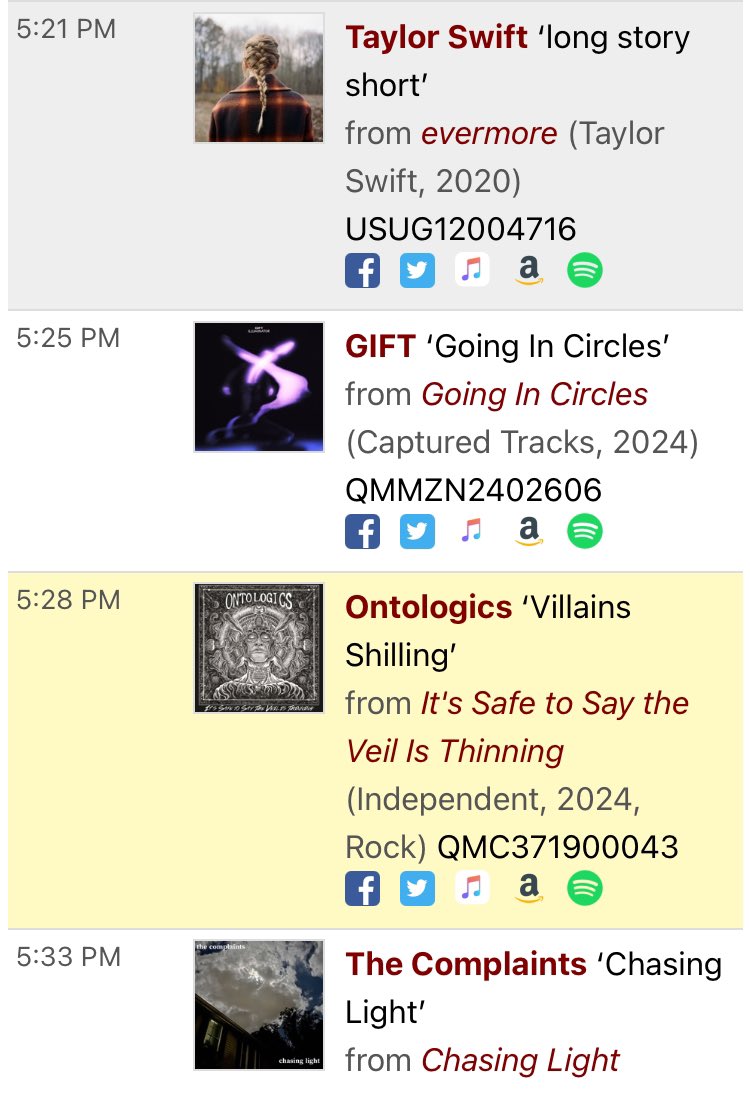 Ontologics's tweet image. Thanks for the continuous support WMCO 📻! Talyor Swift + Ontologics all on a Wednesday evening [🦉] 
.@kathleenlala I think u would approve this playlist 🙌 #VillainsShilling #LPIV