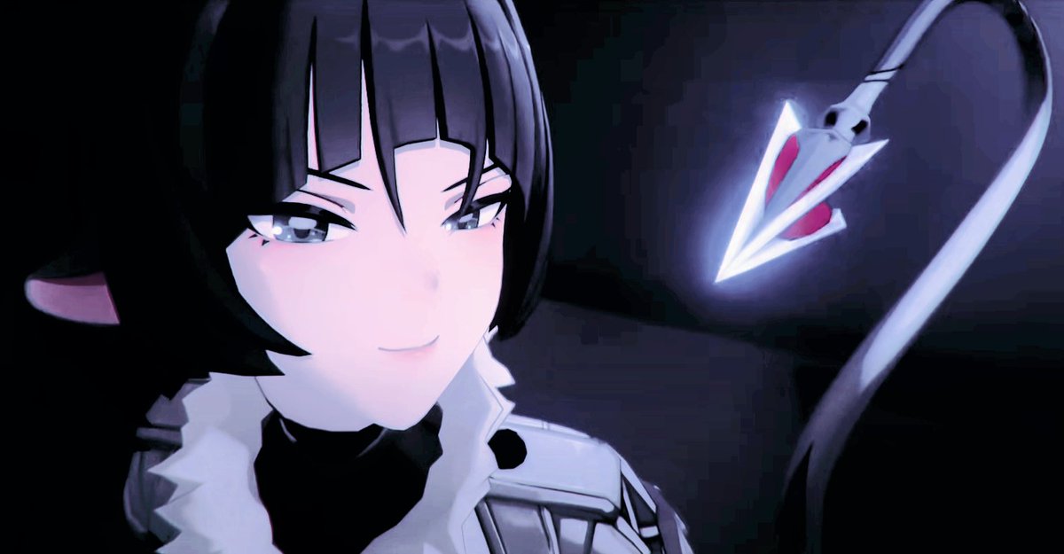 ┄──  

   Gentle hiss; the metallic tail flickered back and fourth before the blades shot out establishing her most hidden, deadliest weapon. 

    ❛ Come now, all you have to do is give me what I want~ so let's start by knowing a little bit about you? ❜