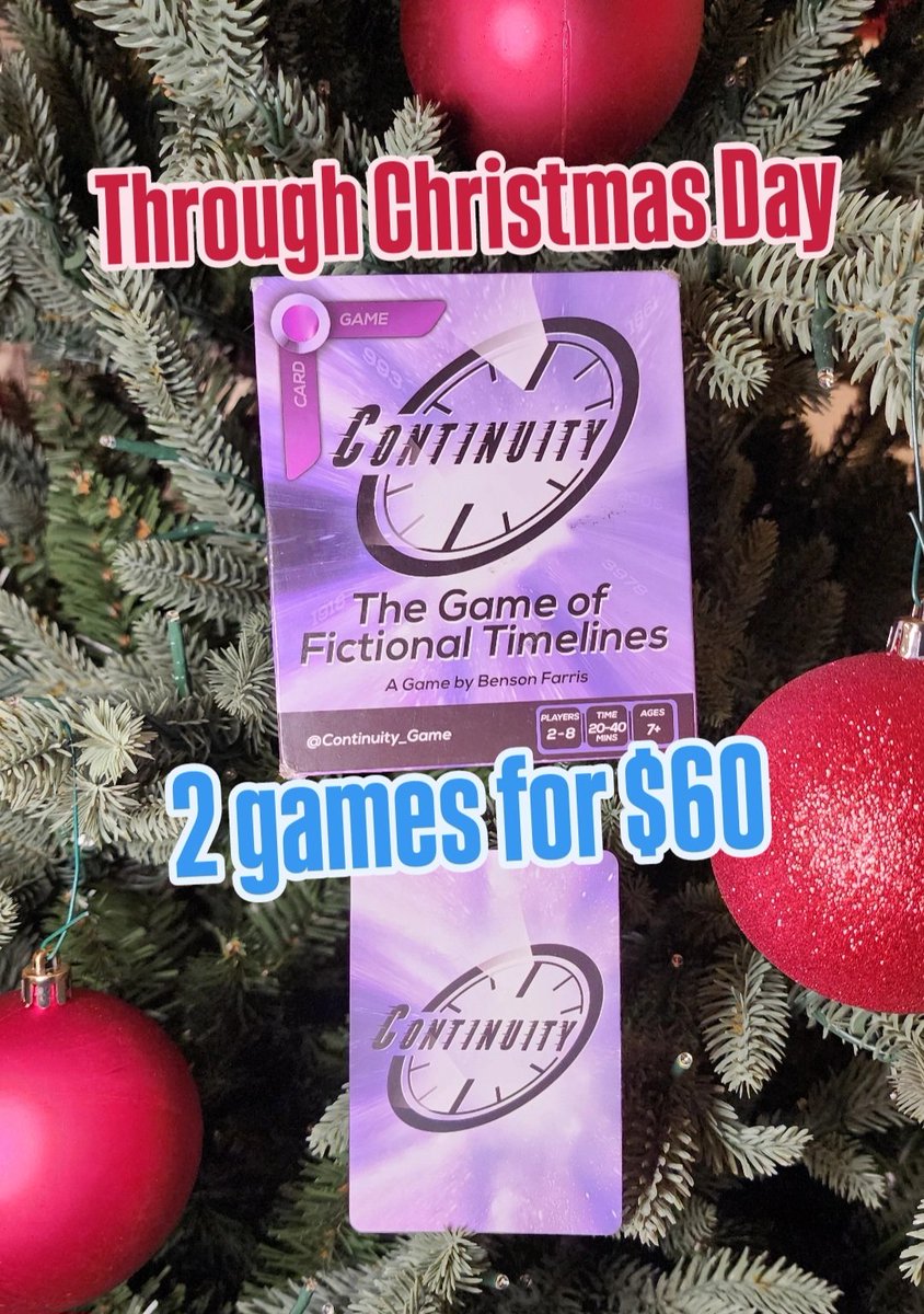 Continuity_Game's tweet photo. 🎁 Until #Christmas Day, save $10 on this gift 🎄

https://t.co/yMHSlqvCIZ… https://t.co/TfE121cJOM