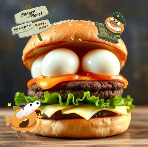 BBT_token's tweet photo. What's the latest burger craze?
It's been gaining a lot of buzz as the hottest new burger in Korea 🇰🇷

#memeburger #burgerblast https://t.co/oQ0kd74OgN