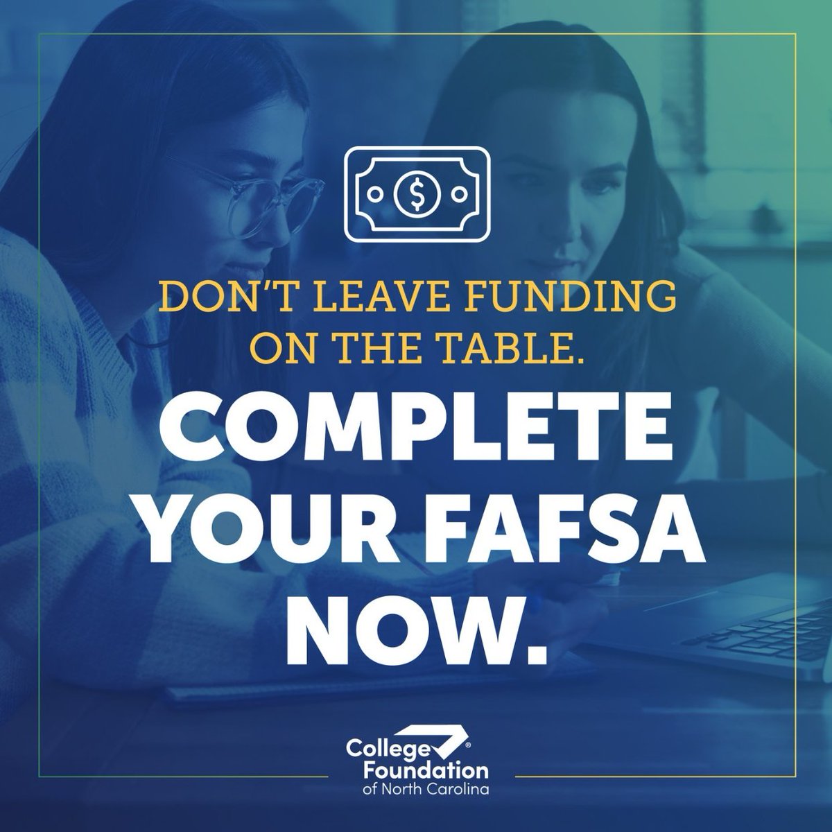 Winter break is a great time to complete your FAFSA! With some colleges having early scholarship deadlines and certain funds awarded on a first-come, first-served basis, submitting early could make all the difference. Don’t wait—get started today: bit.ly/2ZIazgK