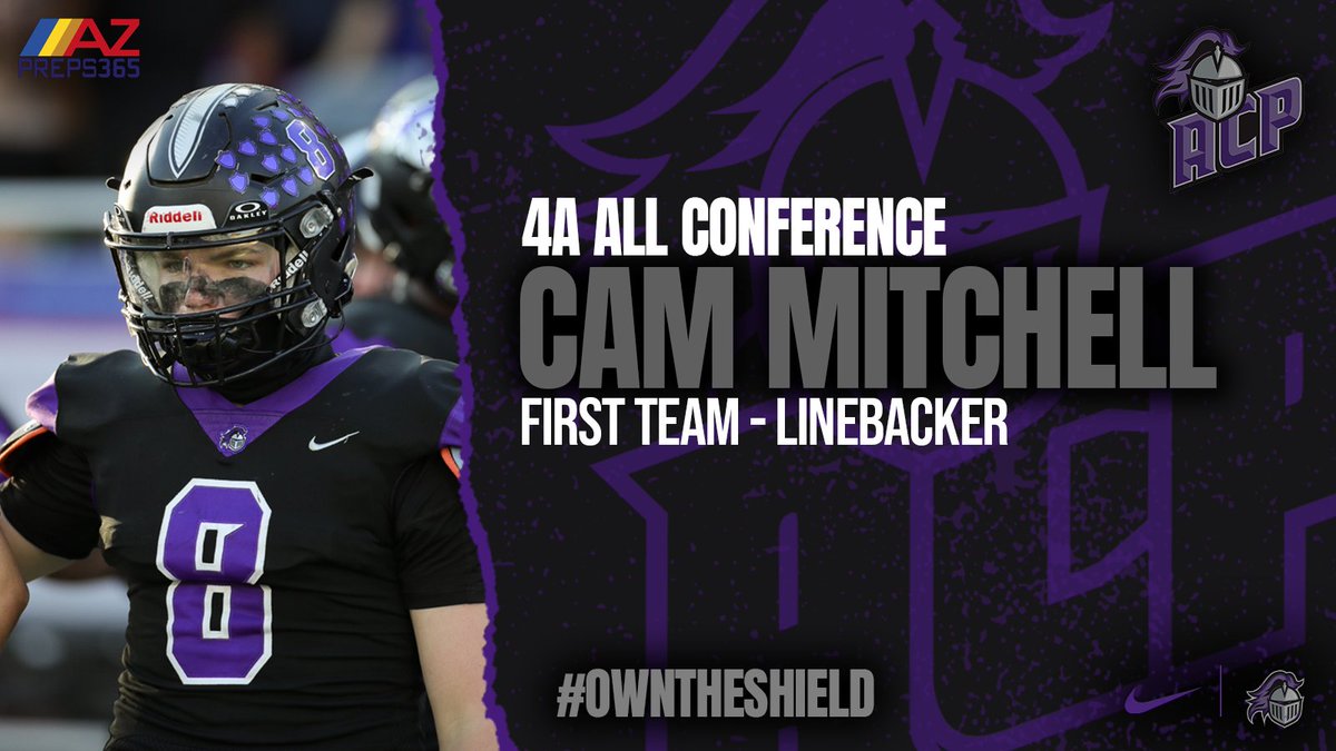 AZ College Prep Football (@acpfootball17) on Twitter photo Congratulations <a href="/Cam_Mitchell_8/">Cam Mitchell β26 LB</a>
A leader among leaders on our defense! βοΈπͺ Congratulations <a href="/Cam_Mitchell_8/">Cam Mitchell β26 LB</a>
A leader among leaders on our defense! βοΈπͺ
