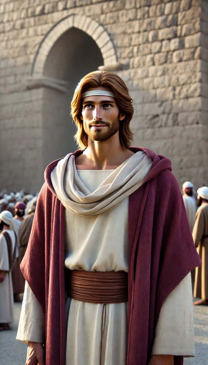 Este es Jesús de Nazaret según chat gtp. Basado en la descripción de #JjBenitez que hace en el libro #CaballoDeTroya cuando llega a casa de Lázaro.