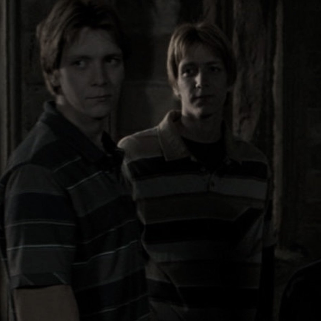 ihpsquad's tweet photo. ━━━  Fred &amp; George Weasley. https://t.co/UCBWXsPsop