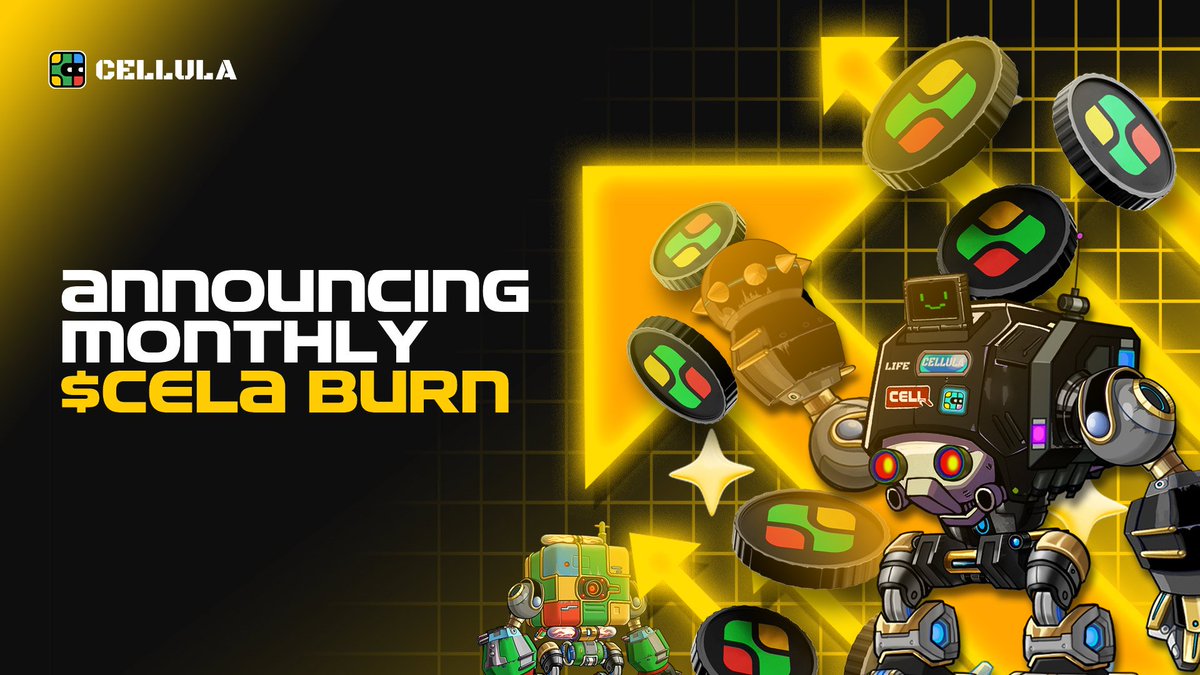 cellulalifegame's tweet photo. 📢 Monthly $CELA Burn Announcement
We’re excited to announce the second burn of $CELA from charging fees as part of our ongoing commitment to the $CELA ecosystem.
2nd Burn Details:
Amount Burned: 3,864,705 $CELA
Charging Fee Revenue Address: 0xaBD1780208A62B9CBf9d3B7a1617918D42493933
This initiative reflects our dedication to reducing the circulating supply and driving long-term value for all $CELA holders.
Thank you for being part of this journey as we continue to grow a sustainable and rewarding ecosystem for the Cellula community.
#Cellula #CELA