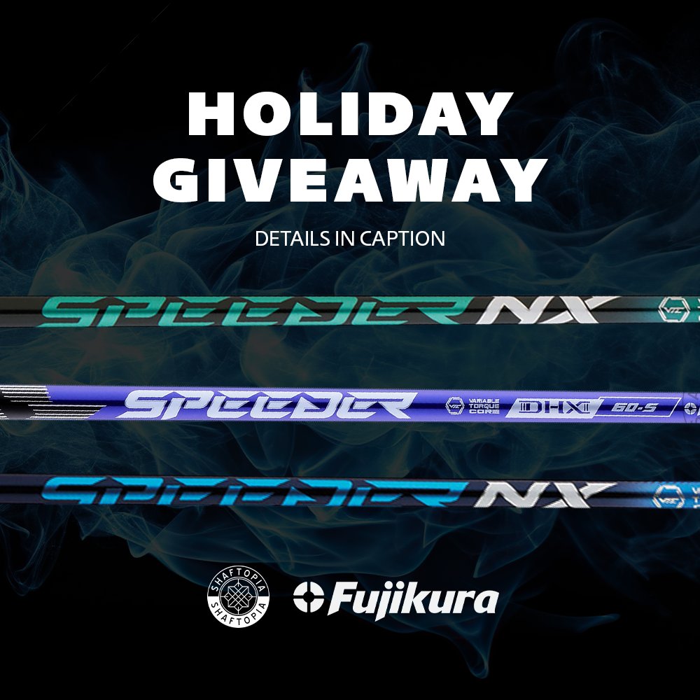 shaftopia's tweet photo. The holidays are here and we're giving away a FREE #Fujikura Speeder NX! Celebrate with us by participating in the giveaway below! 🎁🎄

Details on how to enter our giveaway can be found on our Instagram @shaftopia! https://t.co/odtnxqBZi1