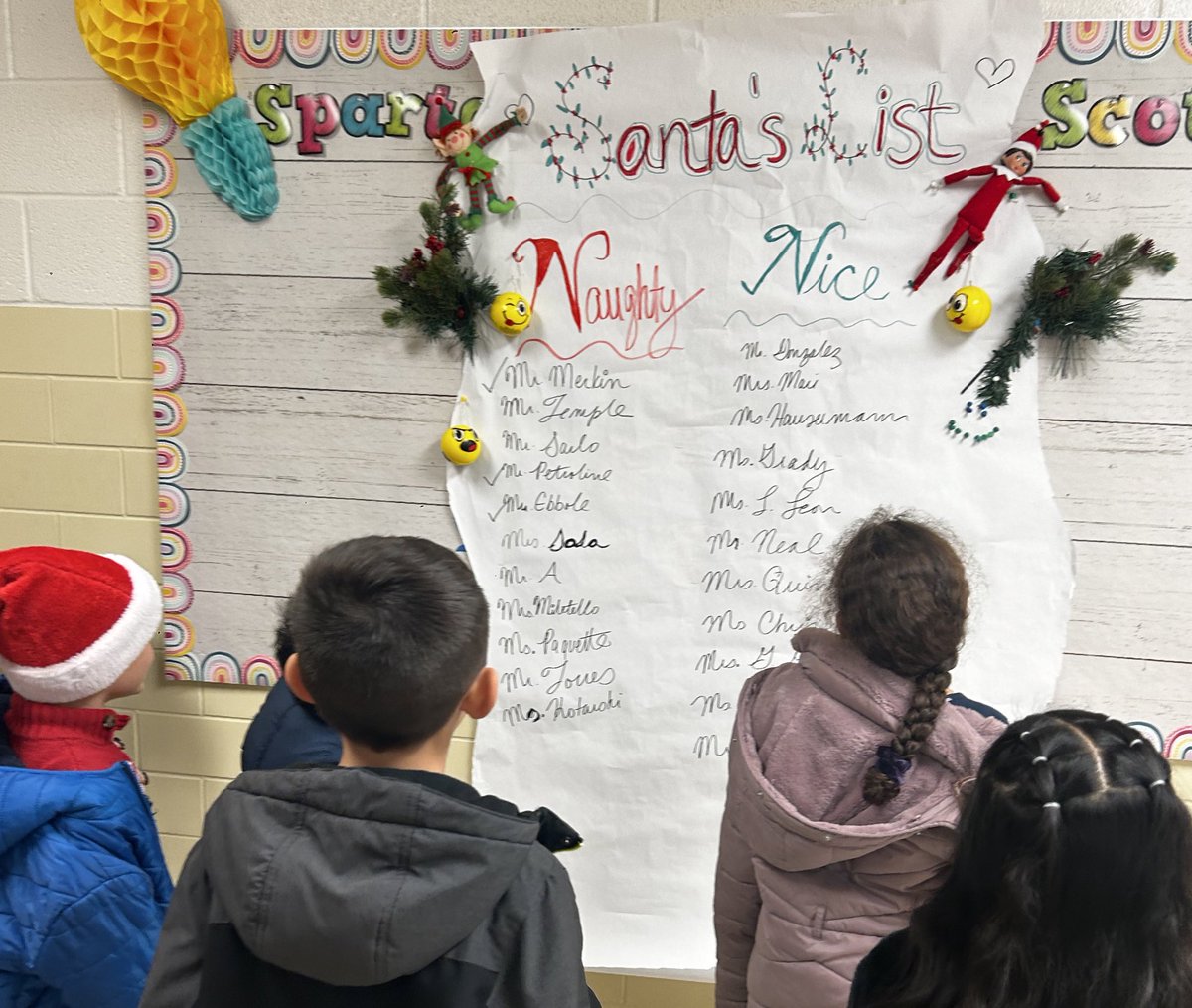 “Mrs. Garcia, you made the nice list!” 🤭