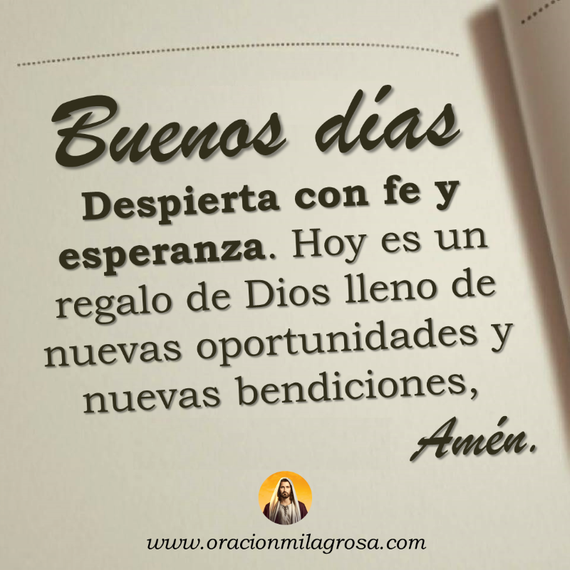 oracion_milagro's tweet photo. ORACIÓN MILAGROSA POR UN DÍA DE VICTORIAS Y ABUNDANCIA: Amado Dios, te pido que tomes el control de este día. Por favor haz que tus milagros se manifiesten en mi vida y en la vida de mi amada familia.

Continúa orando en: https://t.co/LxUYckoem0 ✨