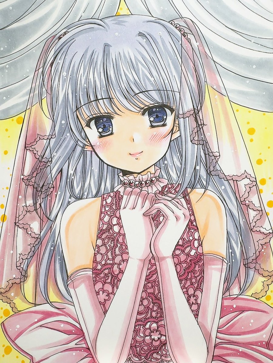 8/17までトモ　★西又葵さん★ 直筆原画 Yahoo!オークション - 西又葵 直筆イラスト色紙