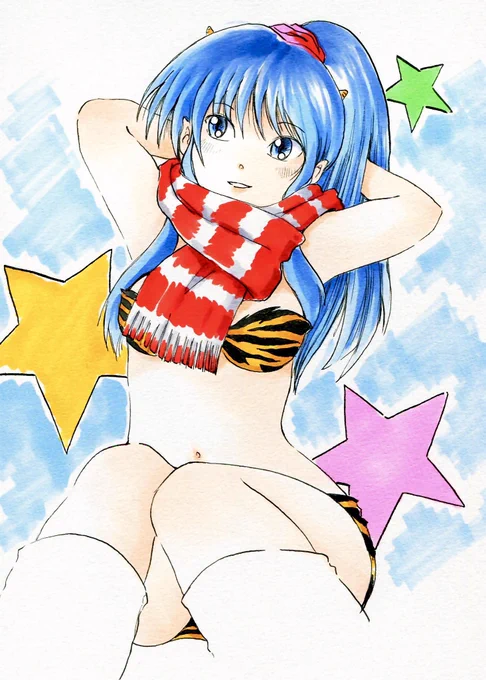 #あなたの描いたマフラー女子を見せて 