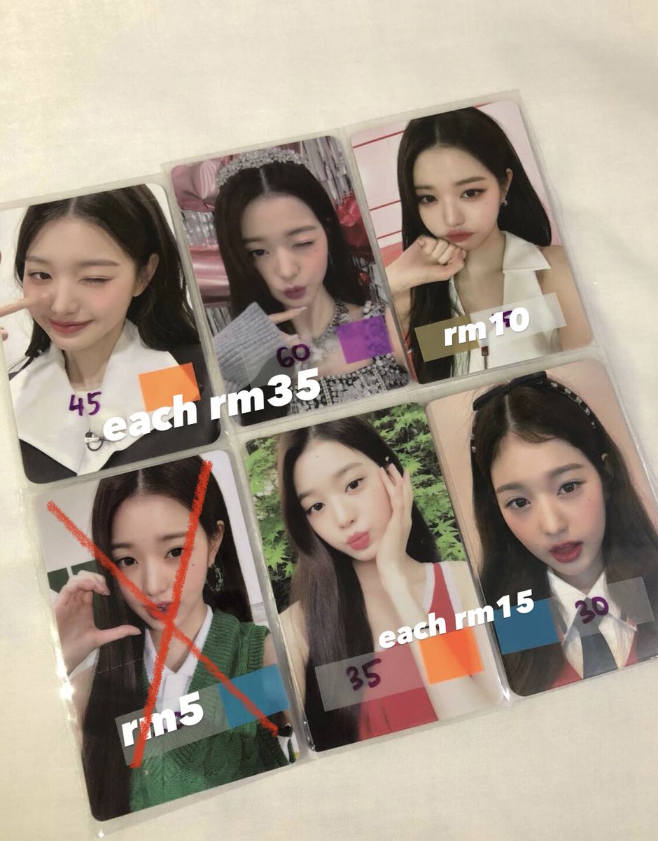 sobtiny's tweet photo. wts ive wonyoung gaeul yujin leeseo pob free claim pcs clearance sale 🫶🏻 —⁠☆

- price stated exc postage
- prefer take more

on hand
no backout/delete comment
read before claim
comment/dm to claim

#pasarive #pasarivemy https://t.co/95F5Hg95r4