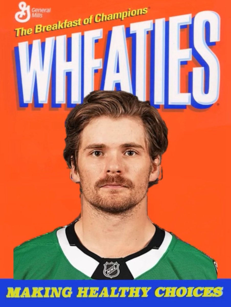 Hockey1Stars's tweet photo. Sam ate his fuckin’ Wheaties tonight before the game… #SamSteel #DallasStars #DALvsTOR https://t.co/2cXYTDM2cR