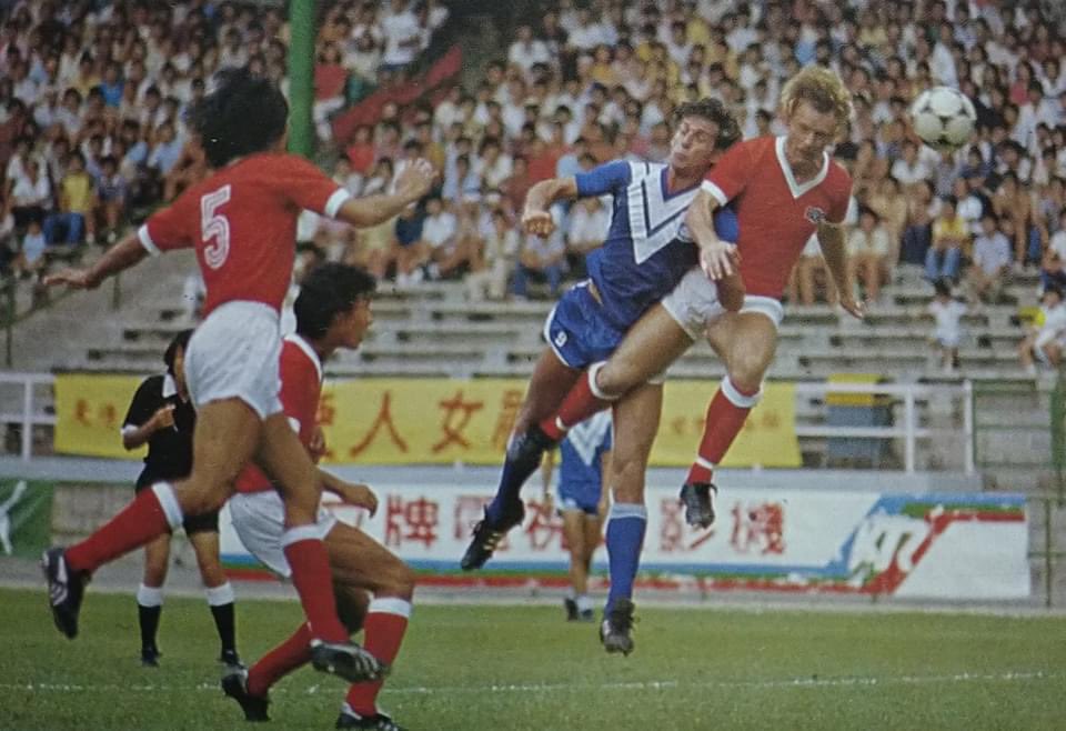 FNanni67's tweet image. My dad playing for Seiko Hongkong in 1982