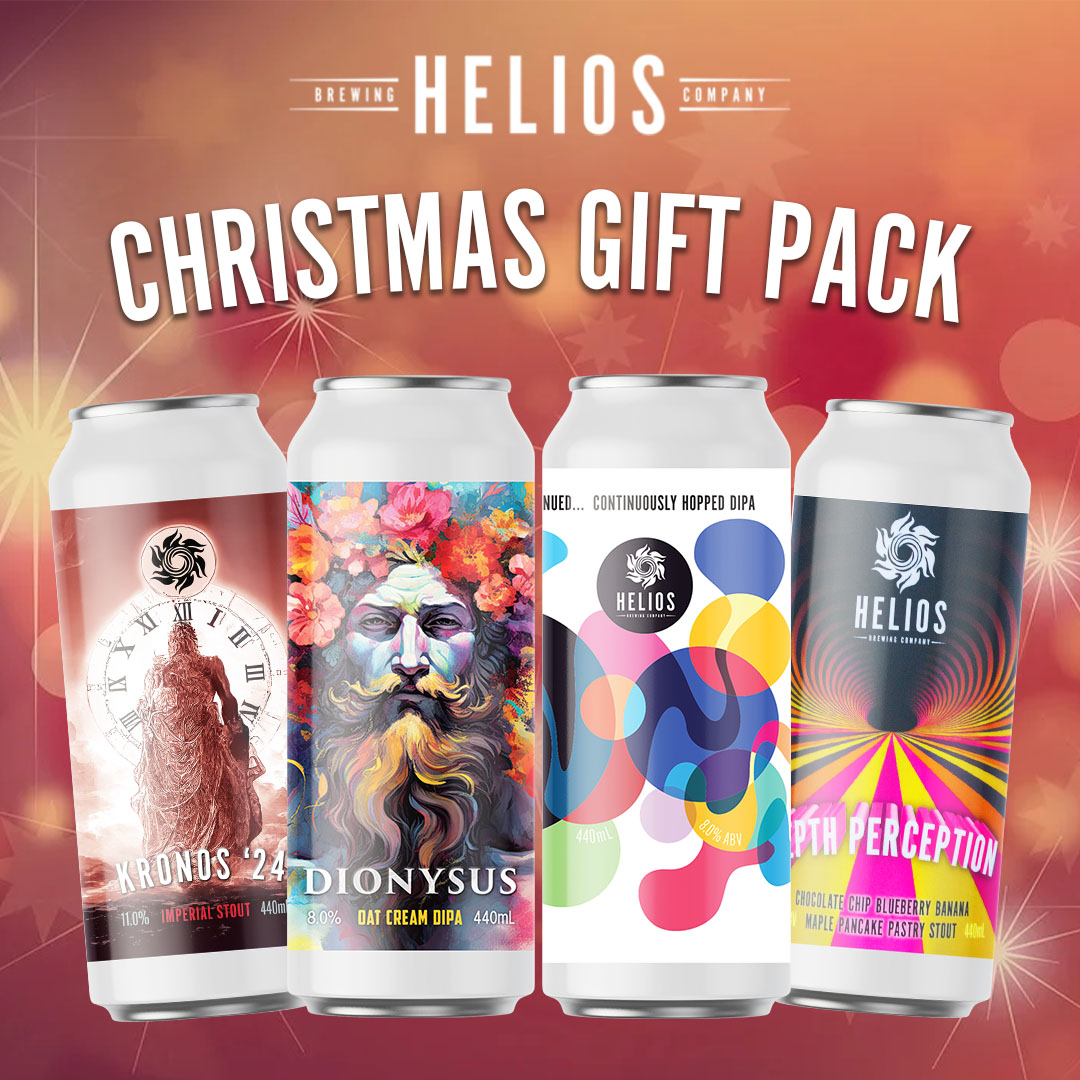 Pre-wrapped gift packs containing these four limited release beers now available at Helios! 

#heliosbrewing #brisbane #christmas #brewery #beer