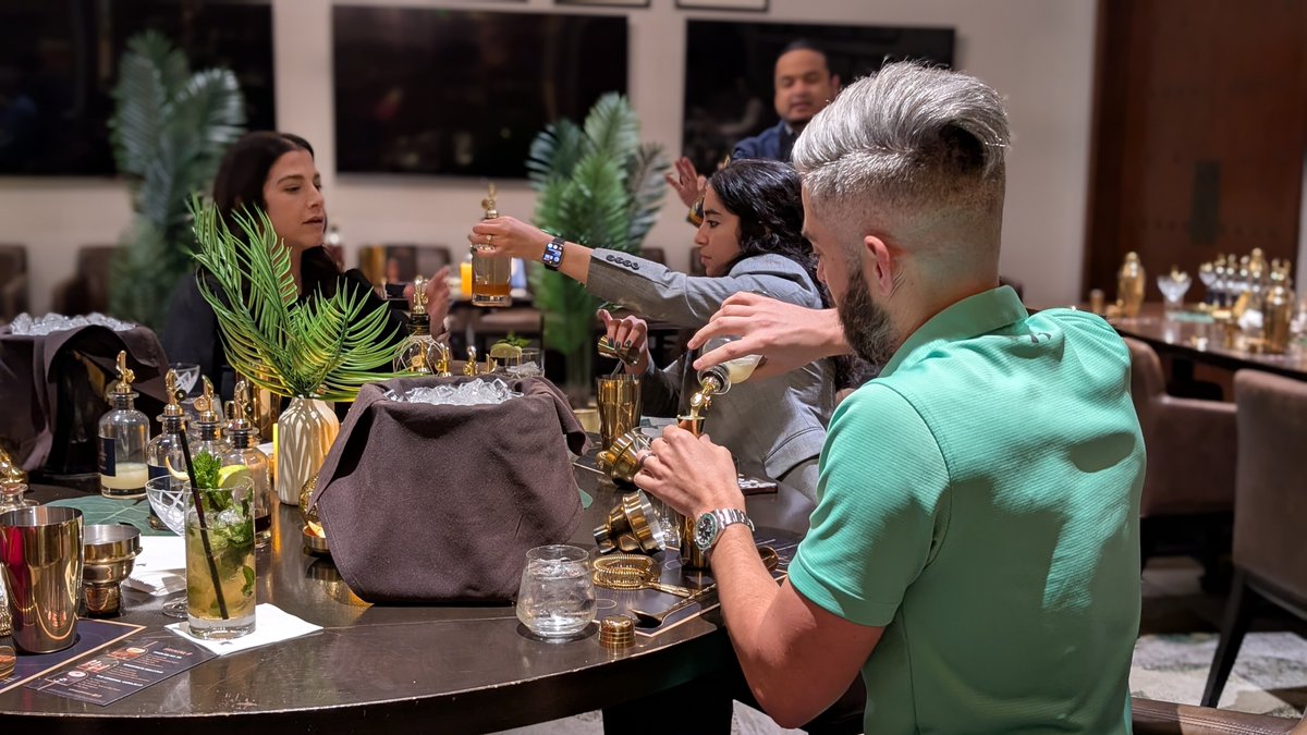 TPCSanAntonio's tweet image. What better way to kick off the Christmas countdown than a cocktail-making class with Brugal Rum! 🍹🎄 Huge thanks to the amazing team for a fantastic evening filled with delicious drinks, great food, and lots of fun with friends! 🎉 #BrugalRum #HolidayCheers #ChristmasFun