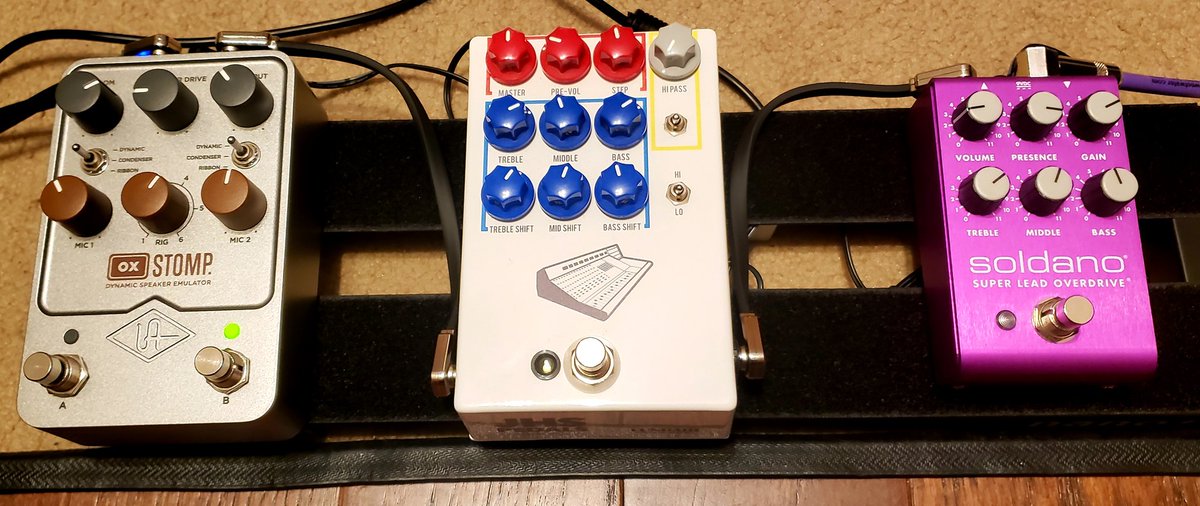 rwyjunior's tweet photo. Well after many attempts to re-connect my @UAudio #OxStomp (after working fine yesterday) I have paused presenting a video for this direct to interface rig. 😒 https://t.co/Tff4vxf5XD