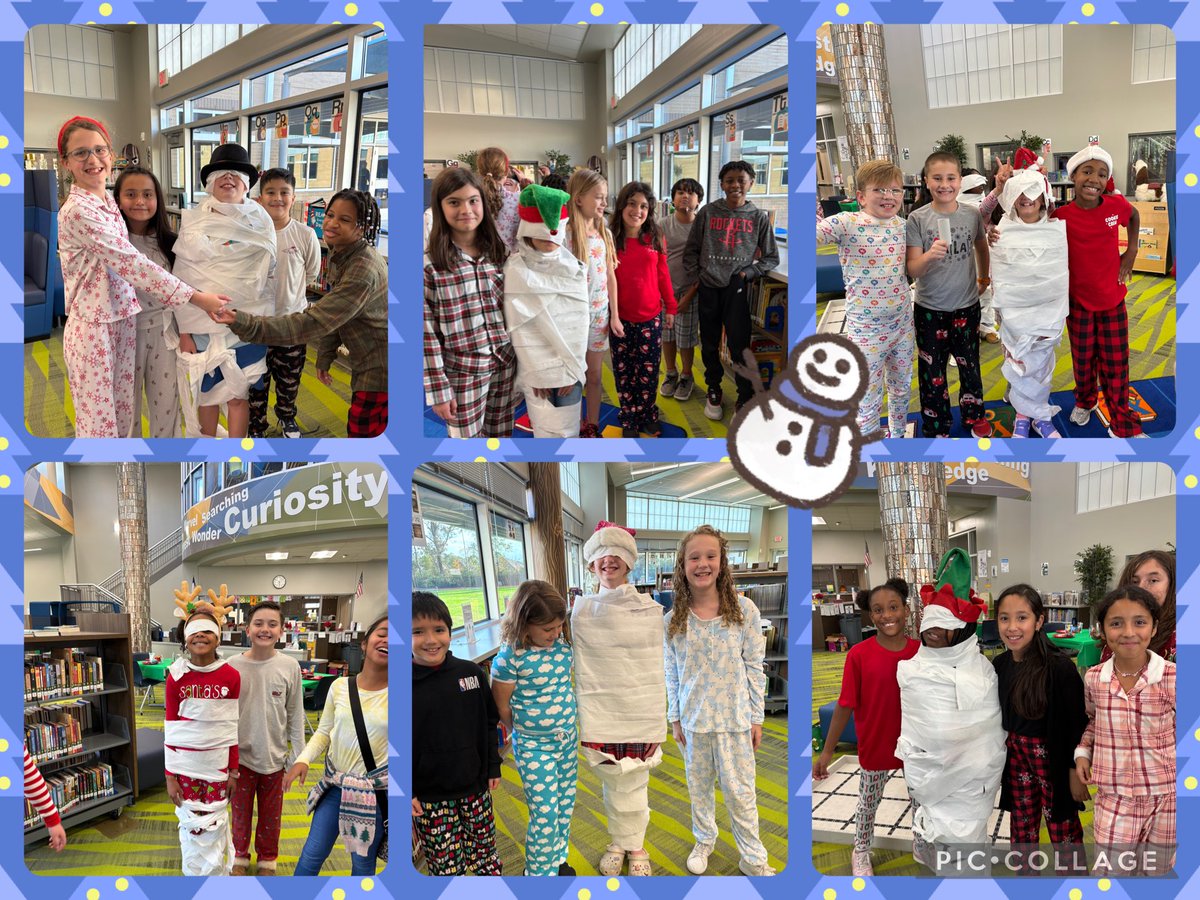 Susan Mitchell, MLS - Groves Elementary Library (@smitchellreads) on Twitter photo Do you want to build a snowman? My Battle of the Books kiddos had a blast at our holiday party racing to turn their teammates into a toilet paper snowman 🤣⛄️💙🐻📚<a href="/HumbleISD_GE/">Groves Elementary</a> <a href="/HumbleISD_lib/">Humble ISD Libraries</a> #thehumblelibrarian Do you want to build a snowman? My Battle of the Books kiddos had a blast at our holiday party racing to turn their teammates into a toilet paper snowman 🤣⛄️💙🐻📚<a href="/HumbleISD_GE/">Groves Elementary</a> <a href="/HumbleISD_lib/">Humble ISD Libraries</a> #thehumblelibrarian