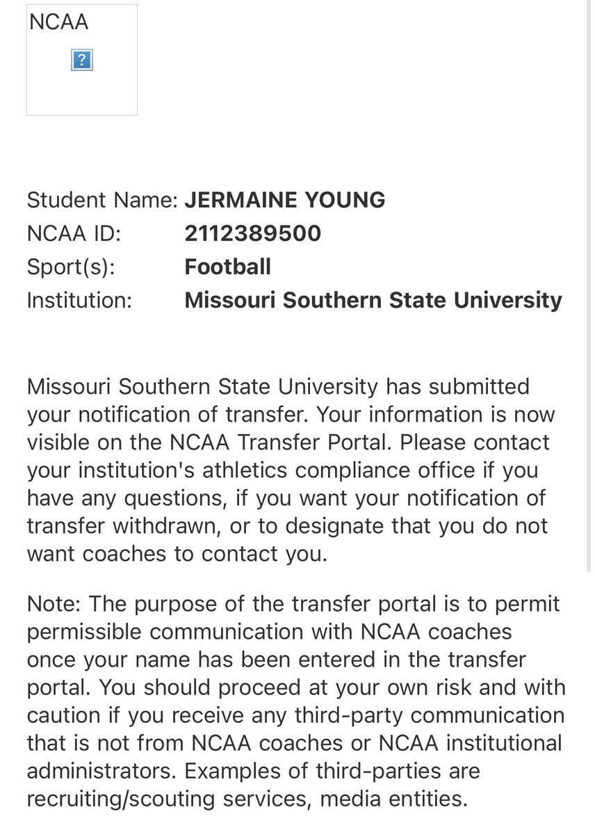 Jermaine (JJ) Young Jr tweet media