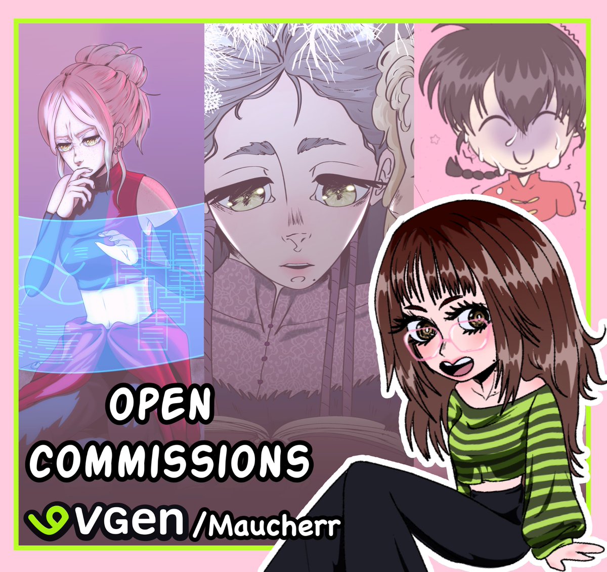MauCherry3's tweet photo. I have open commisisons on 
@_VGen_
  
All info and rates here: https://t.co/e2gJkGBwgZ
If you have any question send me a Dm! Or email me here: mauvecherr@gmail.com

It would help me a lot if you share 💖💖💖

#commissionsopen 
#VGenComm https://t.co/C4nbrLku3s