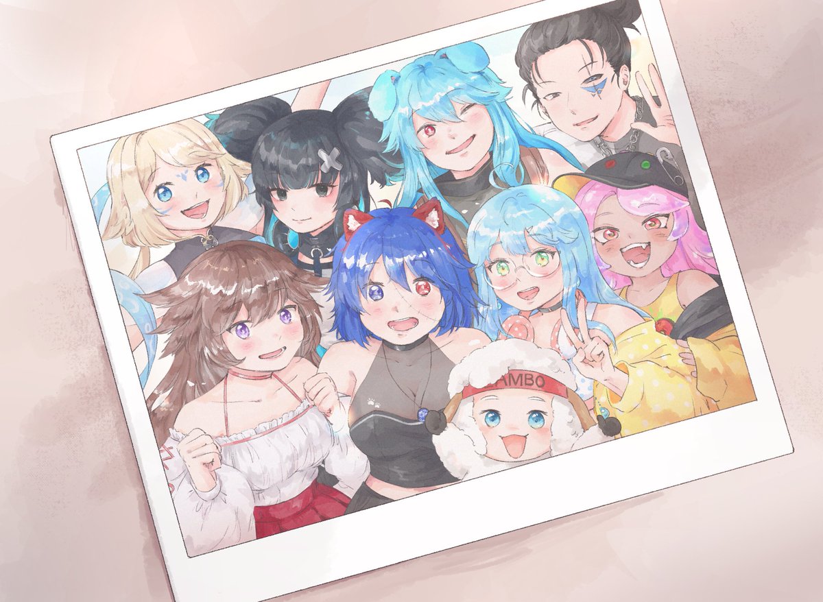 Floatwhimsical's tweet image. AHHHHHHHHHHHHHH MY RIG FAM IS THE BEST THANK YOUUUUUU FOR THIS ART @NuckulisRiftVT @RamuneLive @MarumaruKarina @SnowValVT @saslambo @/indexpaige(blue sky) @groov33 @MiyamiShiromi1 

🎨: @striped_bubble