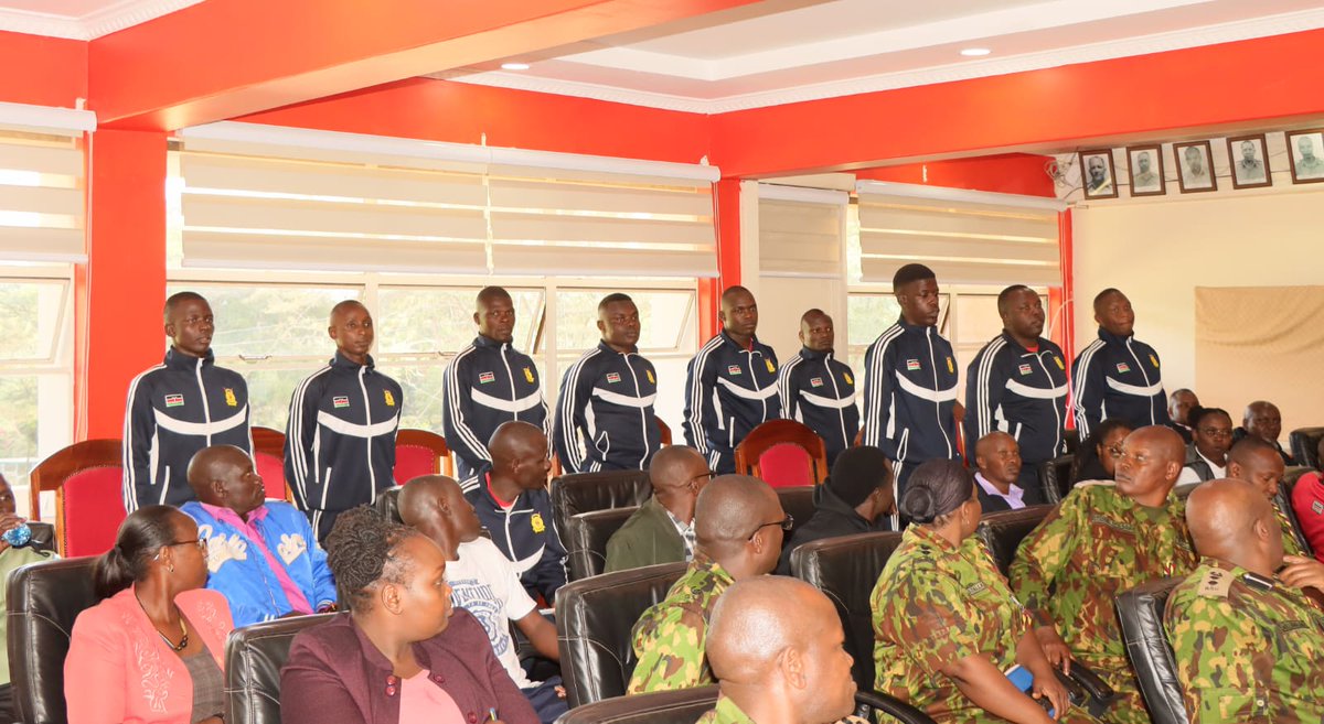 kenyapolice_rfc's tweet image. 17-12-2024 , the commandant GSU MR Ranson lolmodoni MBS ,OGW S.A.I.G hosted us for the kit presentation and launching, the kit sponsored by our partner @mkopakenya will go a long way in boosting our morale and our goal of policing through sports