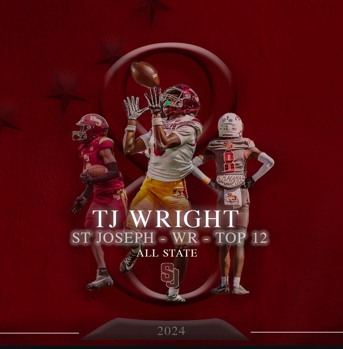 StJHogs's tweet photo. Congrats to TJ Wright WR Top 12 All-State, Jason Pagano DB Class MM/M First Team All-State and Jake Rios DB Class MM/M First Team All- State https://t.co/0gbxtQ5Qqe