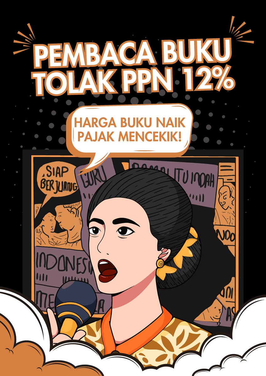 wolcverine's tweet photo. 📚 GIVEAWAY ONLY FOR BOOKWORM 📚

Rules:
– Rt dan like tweet ini.
– Reply mau buku apa (max 100 ribu inc ongkir) dan tambahkan salah satu poster di bawah ini di samping ss buku kalian.
– Tambahkan tagar menolak ppn 12% di caption. Tagar: #PajakMencekik #TolakPPN12Persen https://t.co/sRGo31FFuG