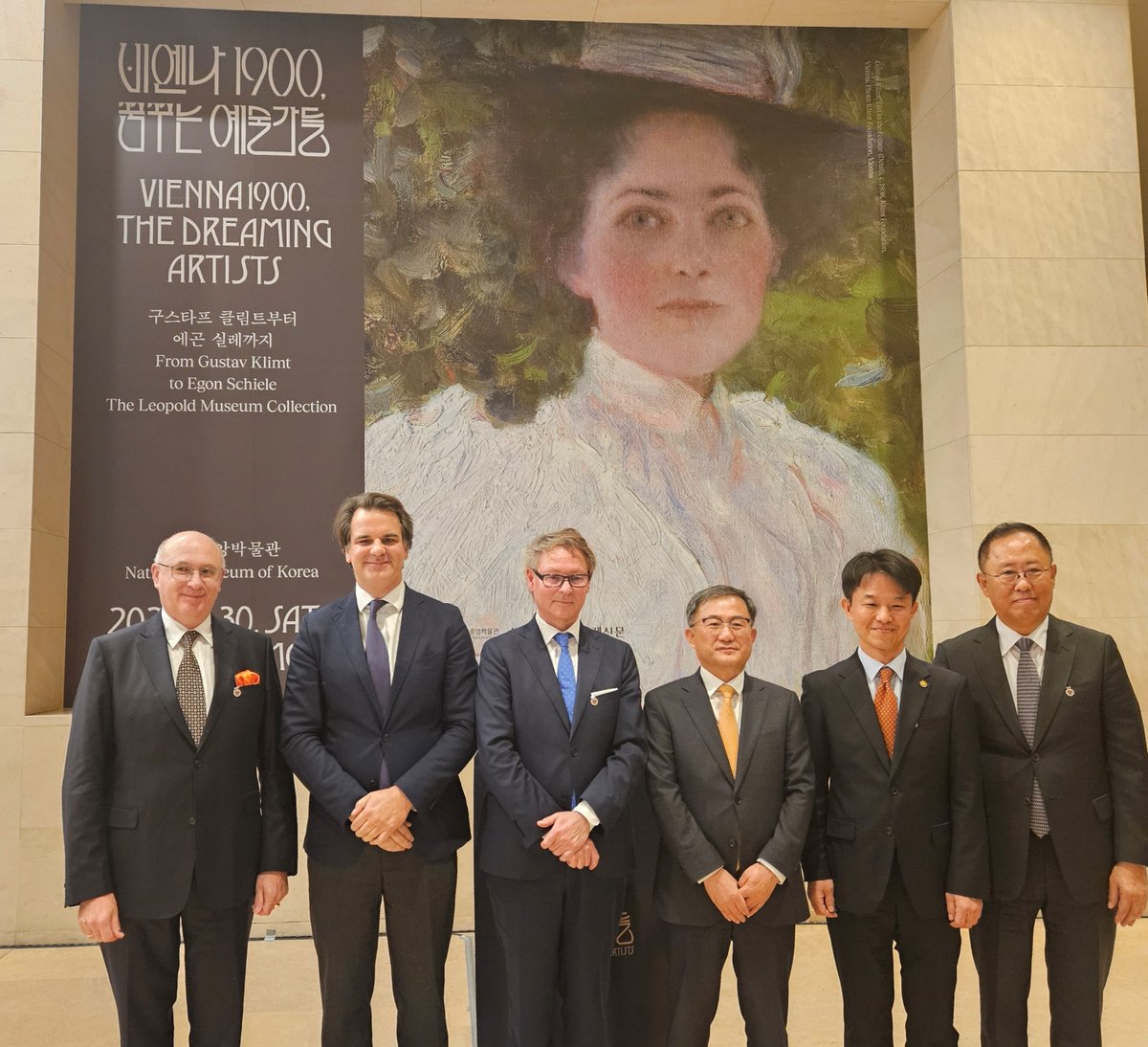 Eröffnung der Sonderausstellung "Vienna 1900 - The Dreaming Artists" - From Gustav Klimt to Egon Schiele 30. November 2024 - 3. März 2025 im National Museum of Korea, Special Exhibition Hall, Yongsan/Seoul