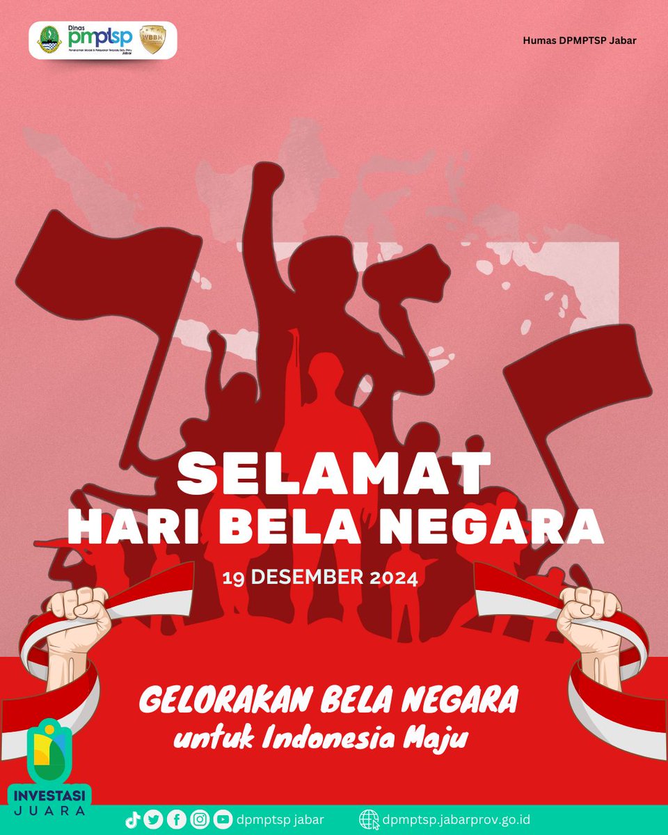 🇮🇩 Selamat Hari Bela Negara! 🇮🇩

Mari terus jaga persatuan dan berkontribusi untuk kemajuan Indonesia. Bela negara, tugas kita semua!