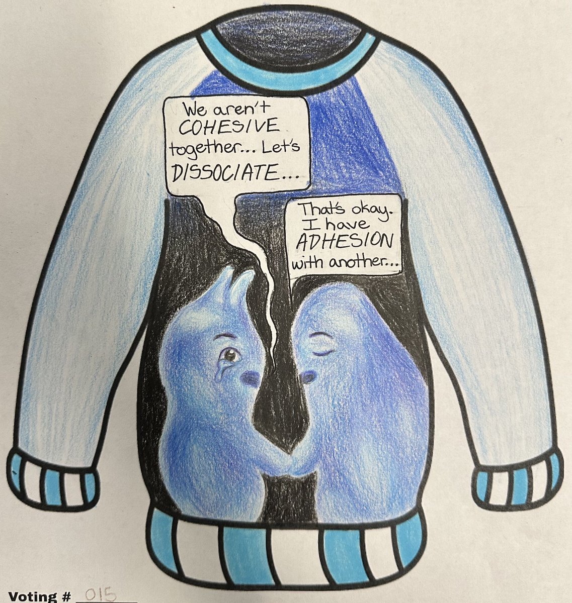 Laronna_D's tweet photo. Such creative and talented students!! Biology themed holiday sweaters. @Doggett_Biology @CHS_9 @CISD_Science #chs9biology #biology https://t.co/xHfJJv6M2G